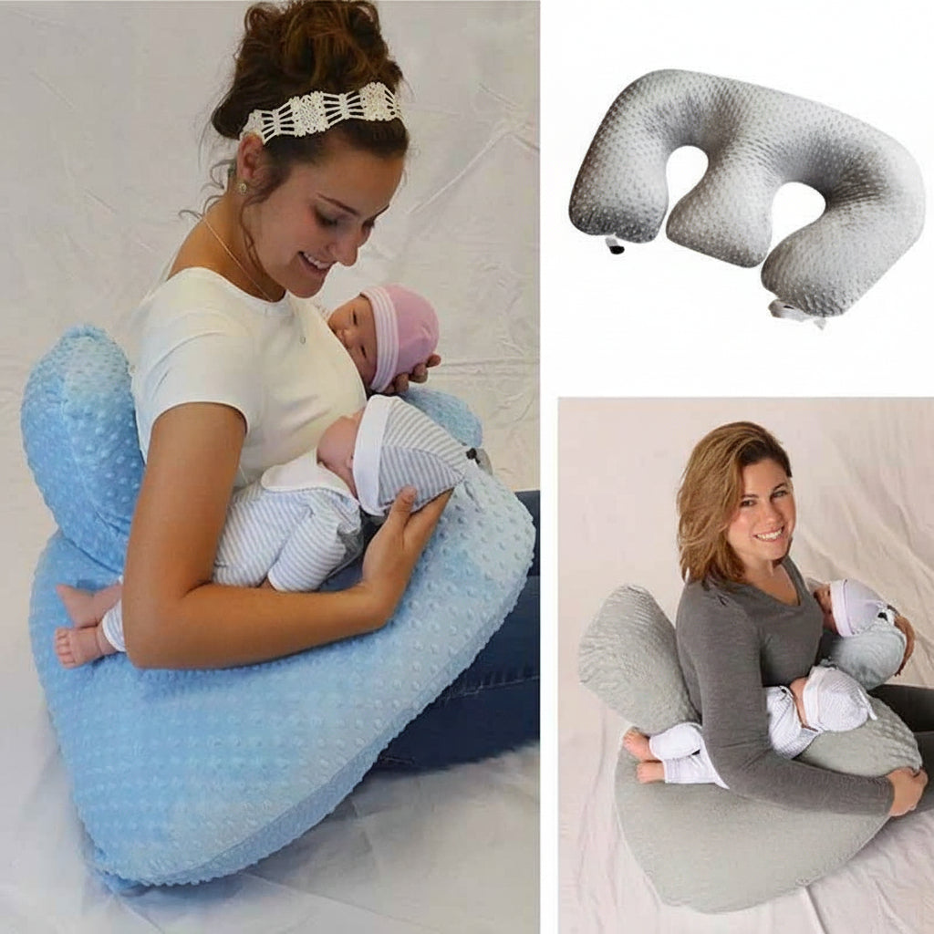bebes jumeaux coussin allaitement maman