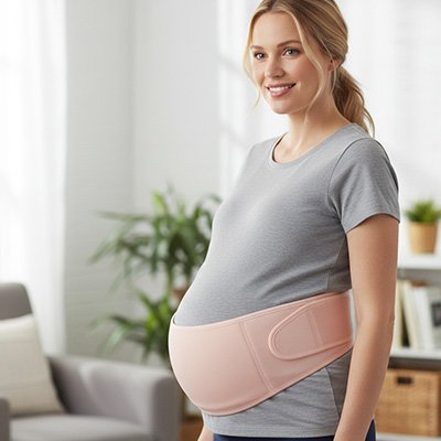 Ceinture de grossesse maman enceinte salon