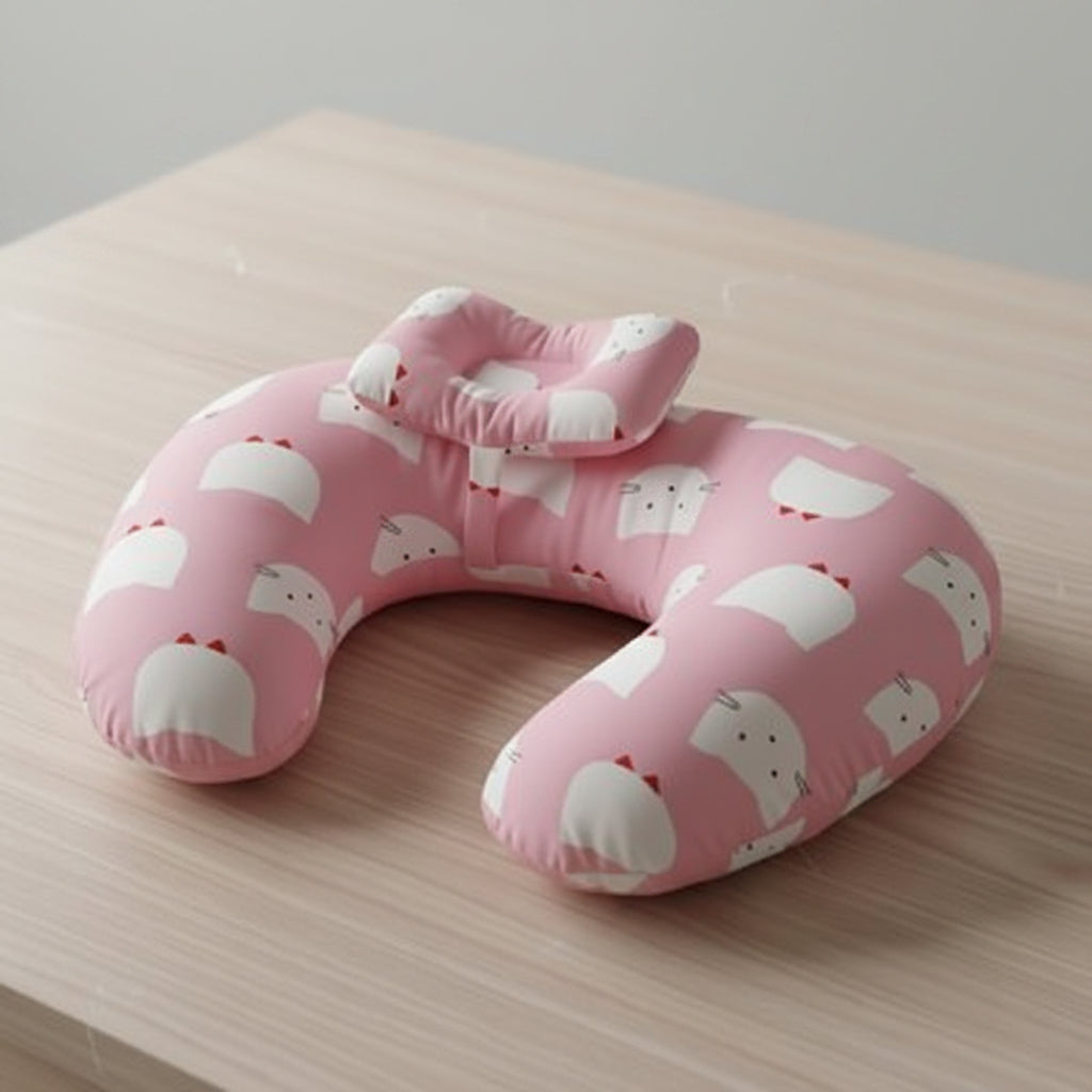 Coussin d'allaitement rose