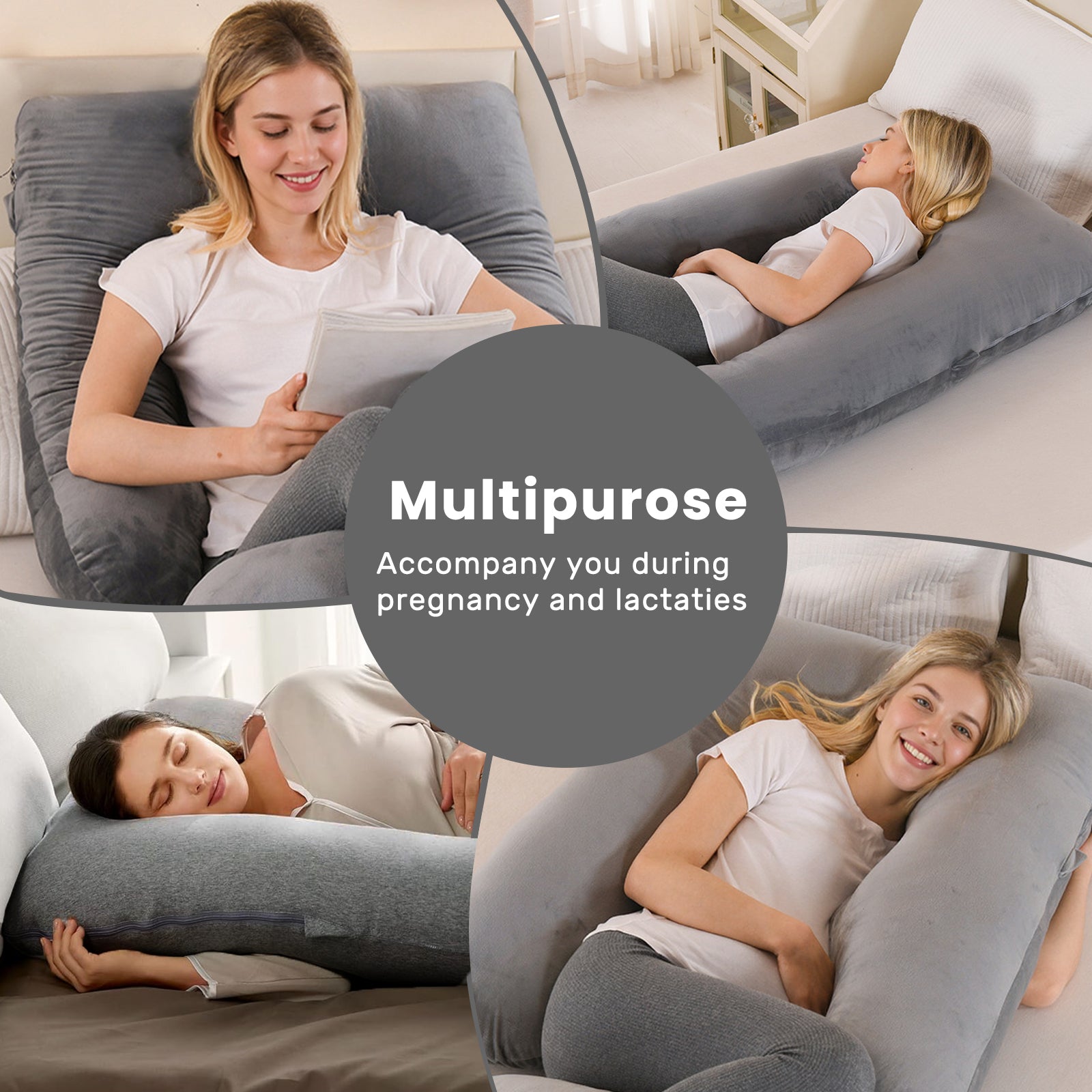 coussin de grossesse pour dormir divers 
usages