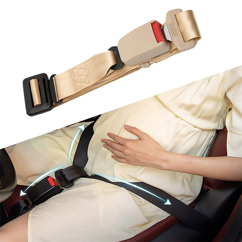 femme enceinte assisse voiture mains sur le ventre