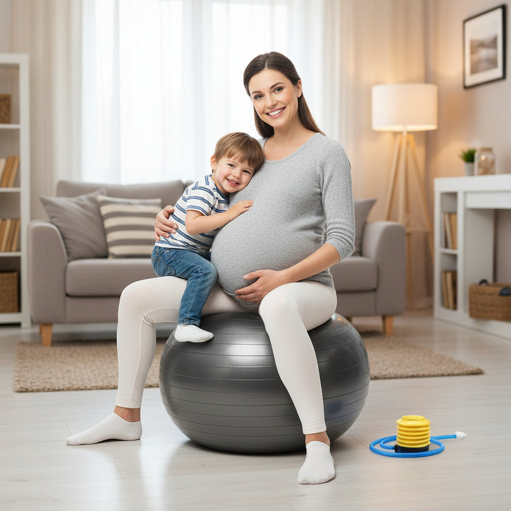 femme enceinte ballon pour grossesse enfant garcon