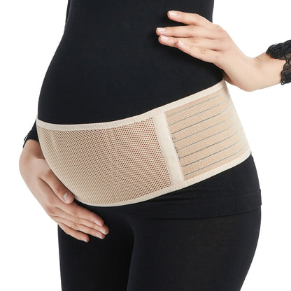 femme enceinte ceinture grossesse couleure beige
