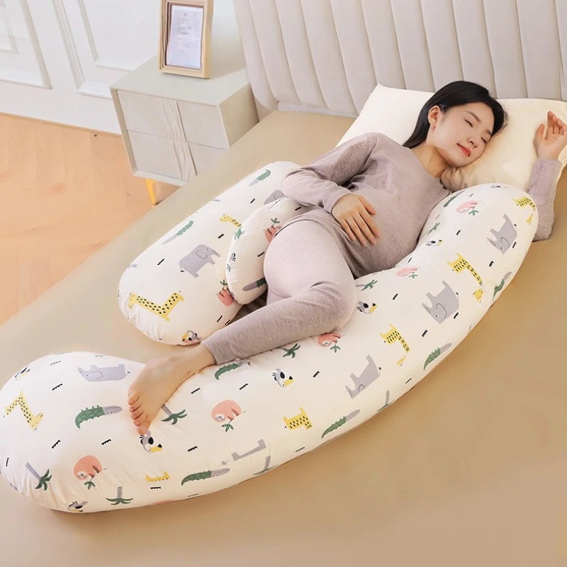 femme-enceinte-endormi-coussin-grossesse-pourdormir-blanc