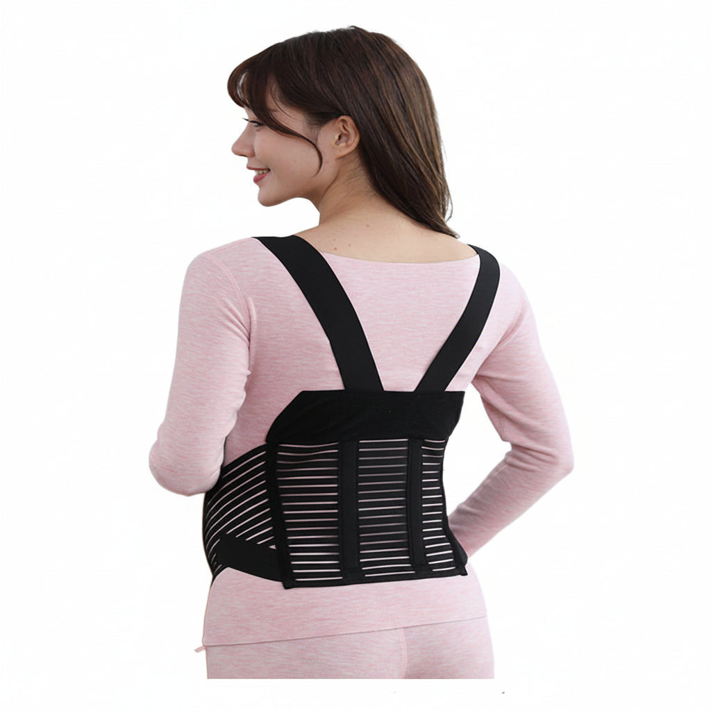 femme portant ceinture pour grossesse noire
