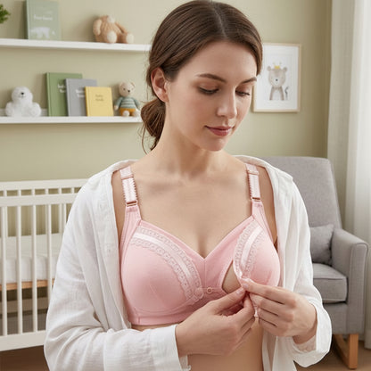 Femme portant soutien gorge allaitement
