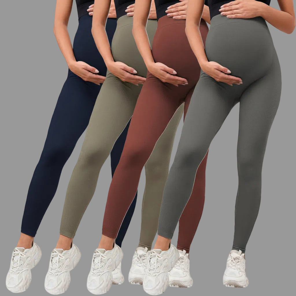 femmes enceinte mains ventre legging sport grossesse