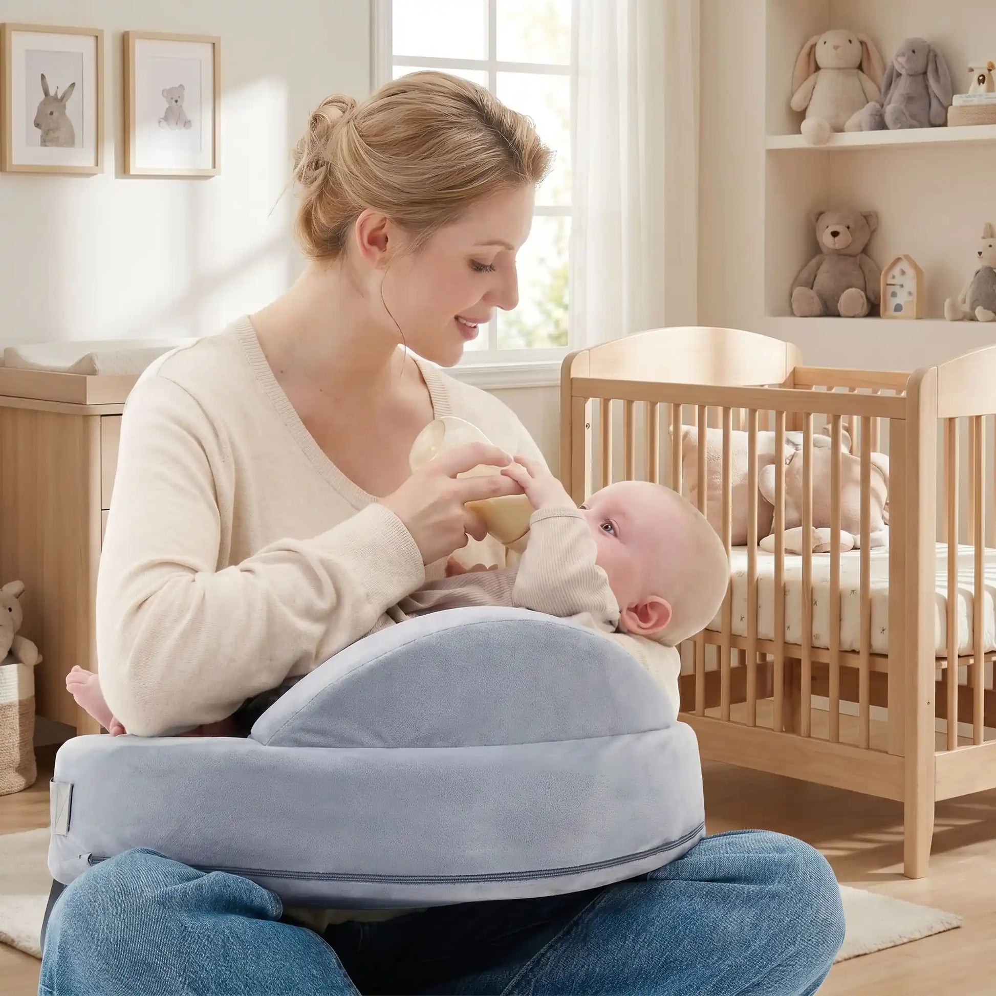 mama bebe biberon coussin allaitement berceau