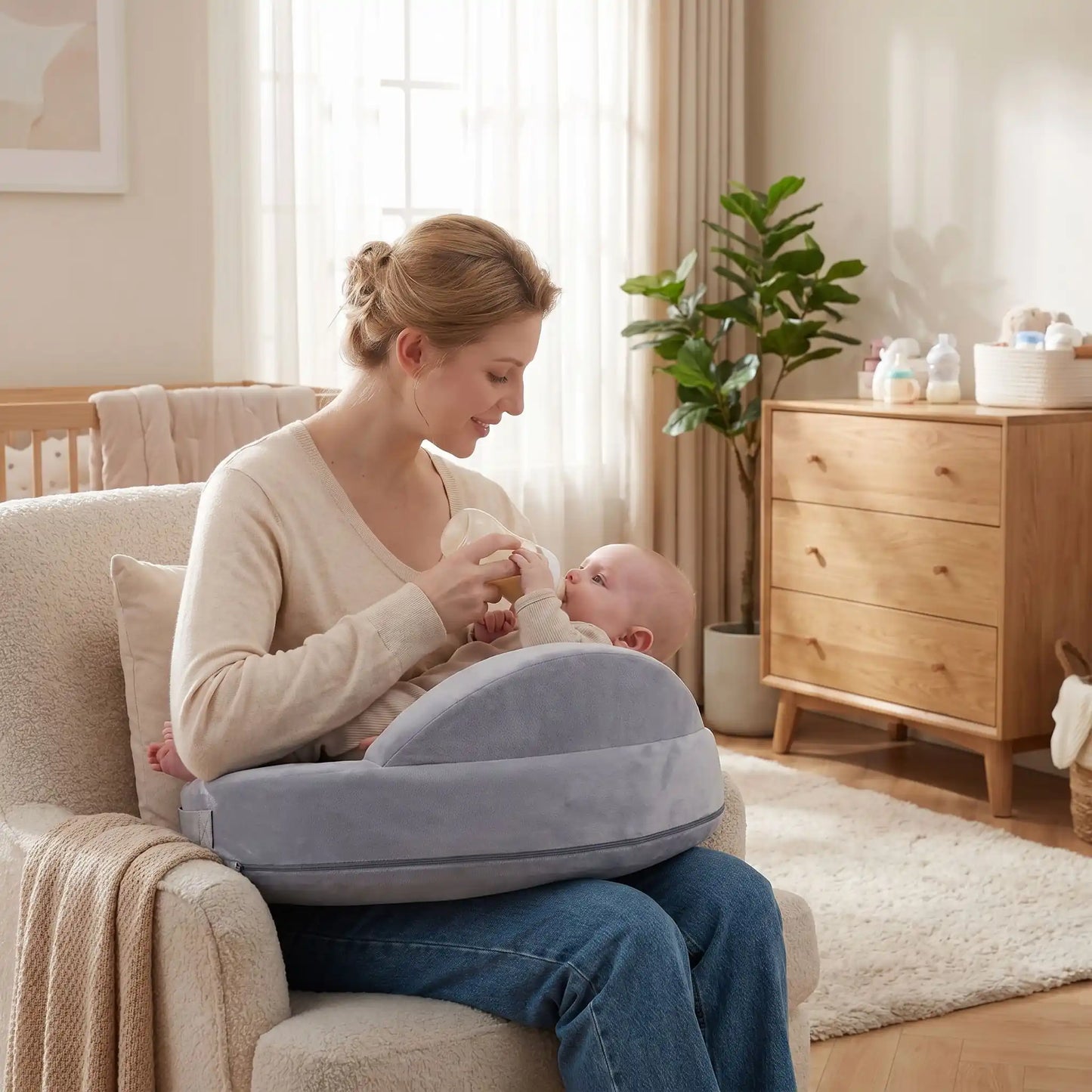 mama bebe biberon coussin allaitement chambre