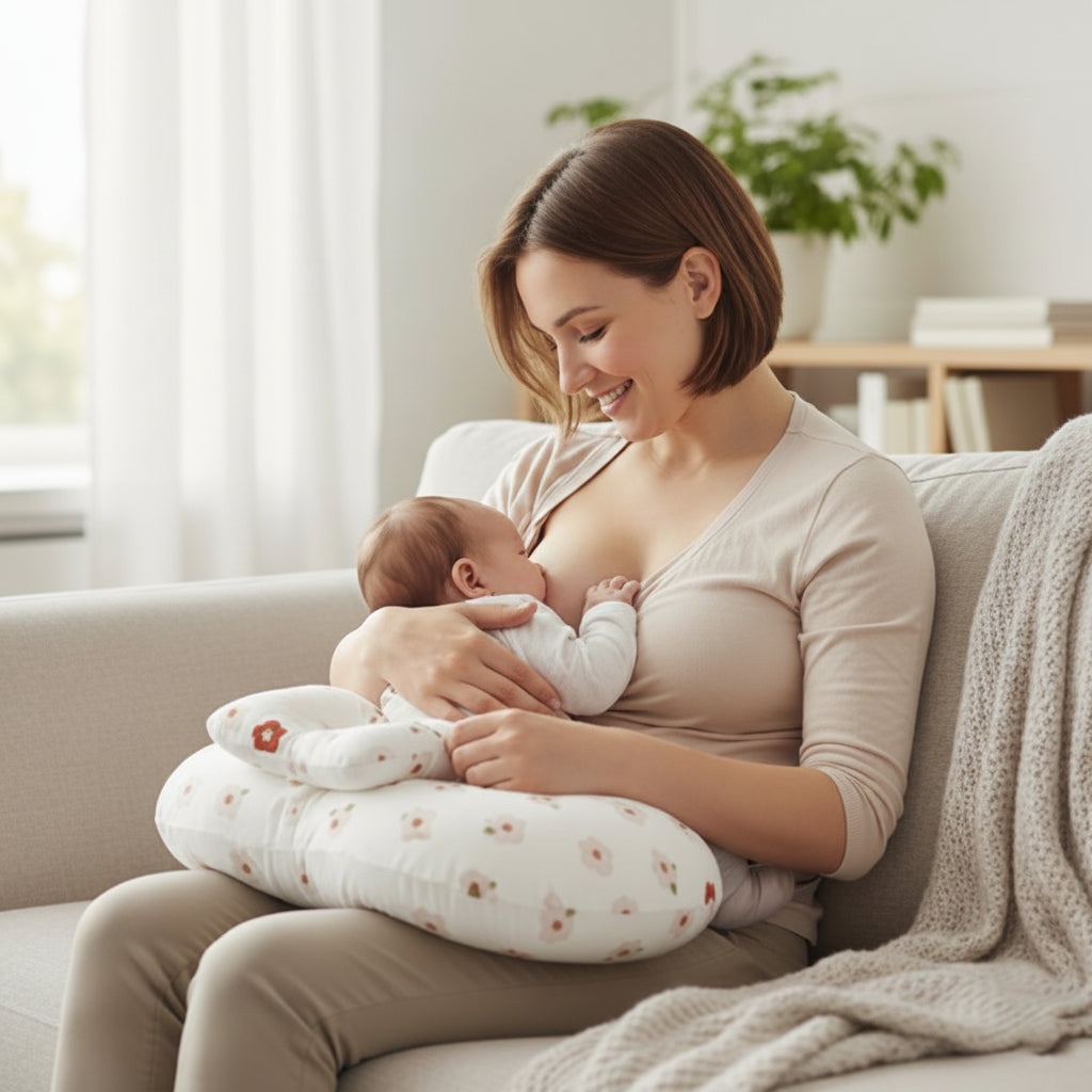 maman allaite bebe coussin d'allaitement 