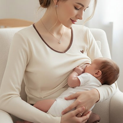 maman allaite bebe T shirt allaitement  blanc