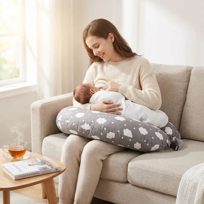 maman bebe tete coussin allaitement