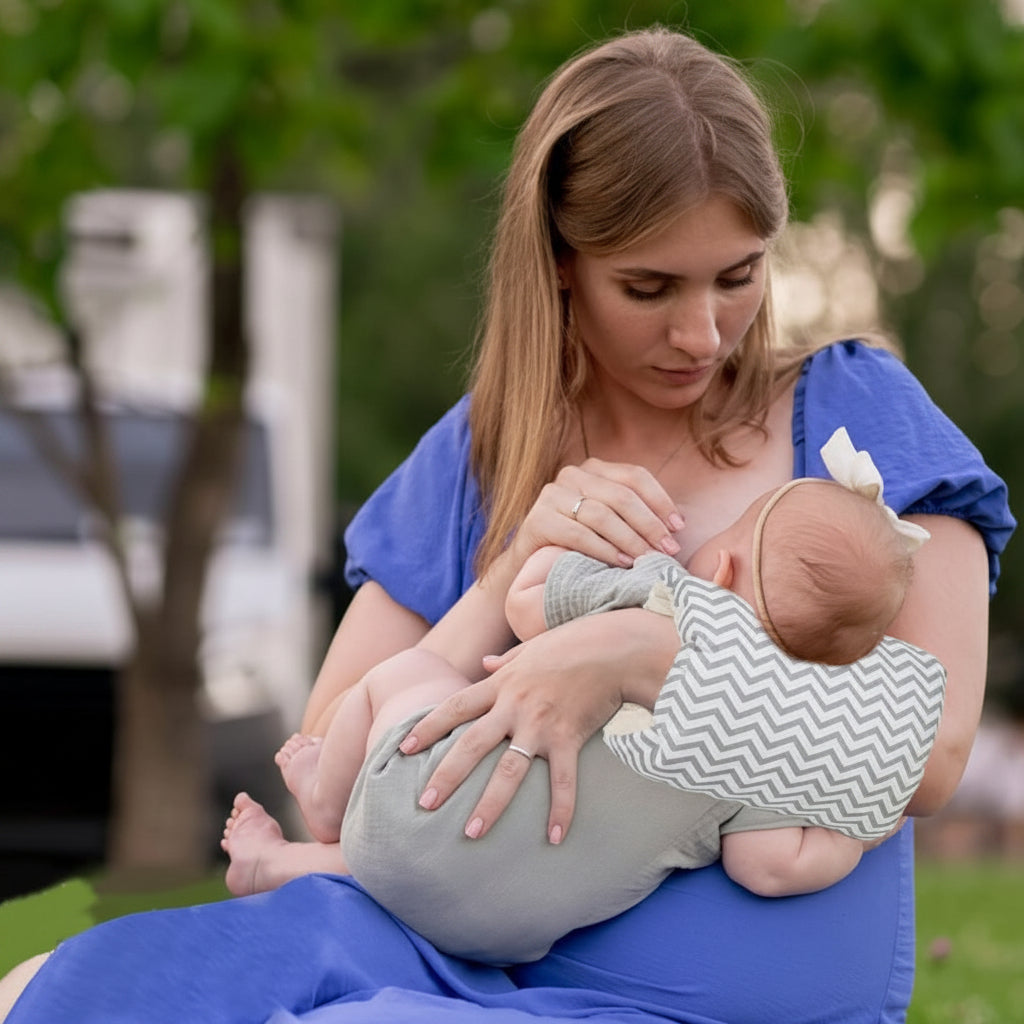 maman bebe tete nature coussin d'allaitement