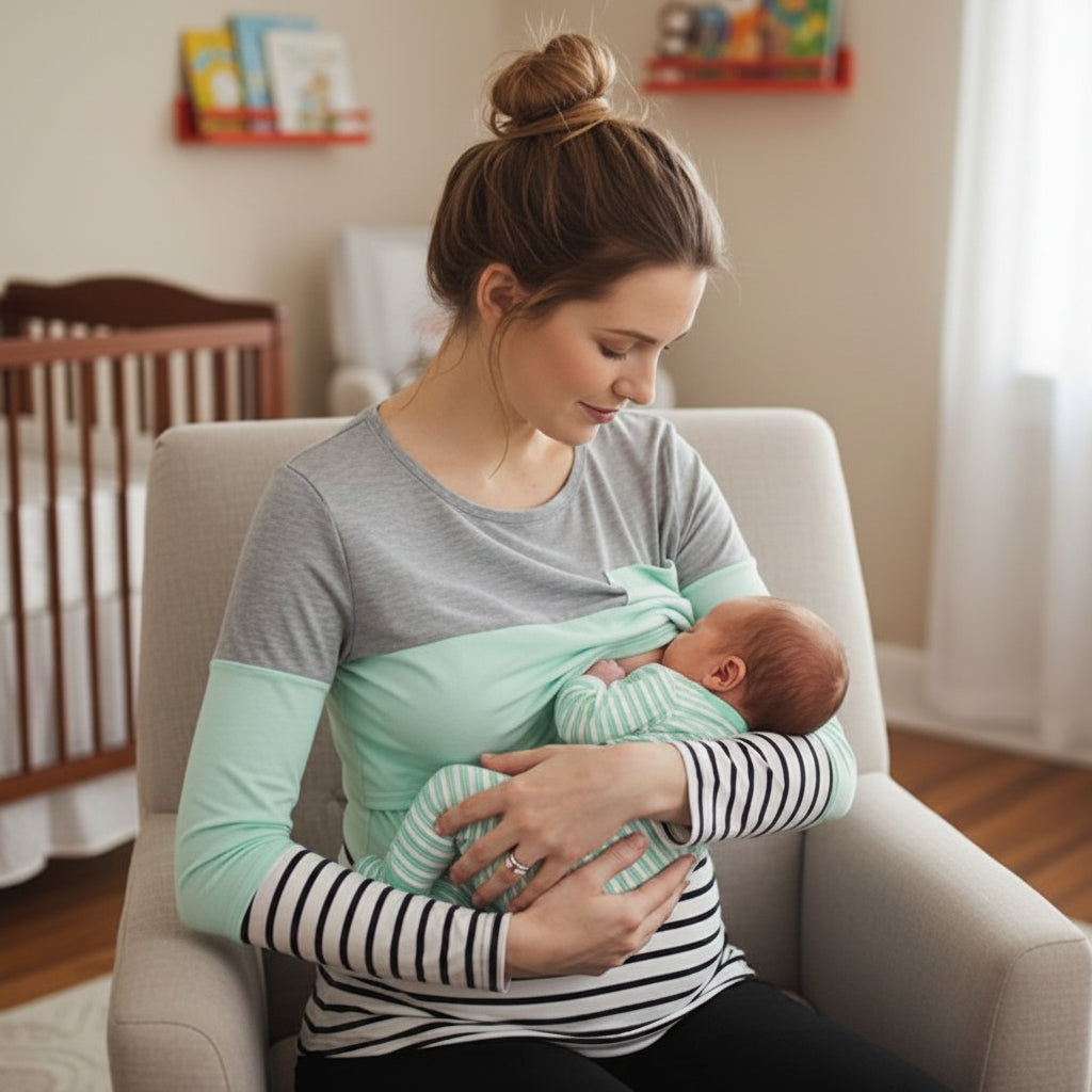 maman bebe tete t shirt allaitement 
