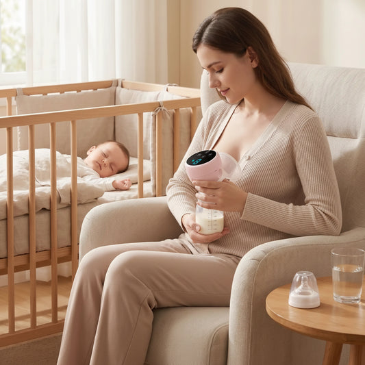 maman bebe tire lait berceau chambre