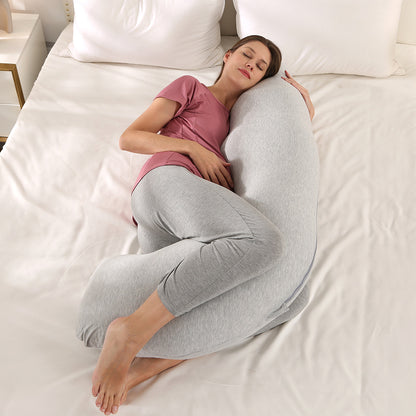 maman dort lit coussin pour grossesse forme j