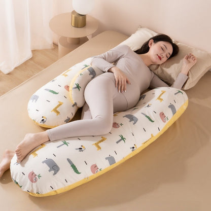 maman dort sur coussin de grossesse blanc