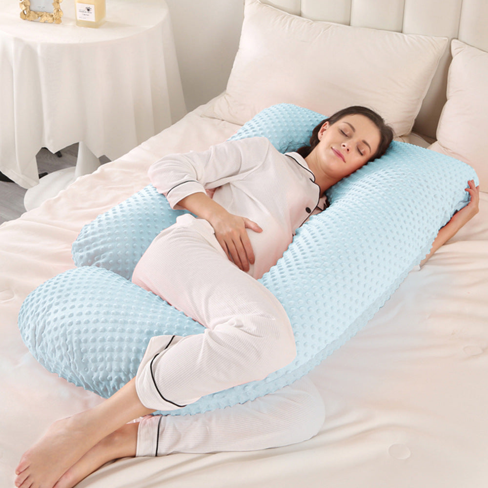maman enceinte dort coussin de grossesse forme G