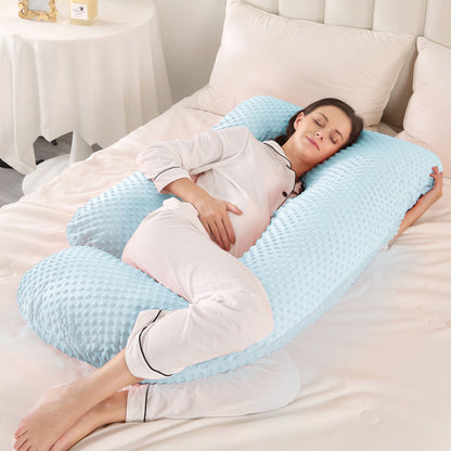 maman enceinte dort coussin de grossesse forme G