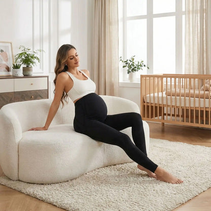 maman enceinte legging grossesse chambre assisse