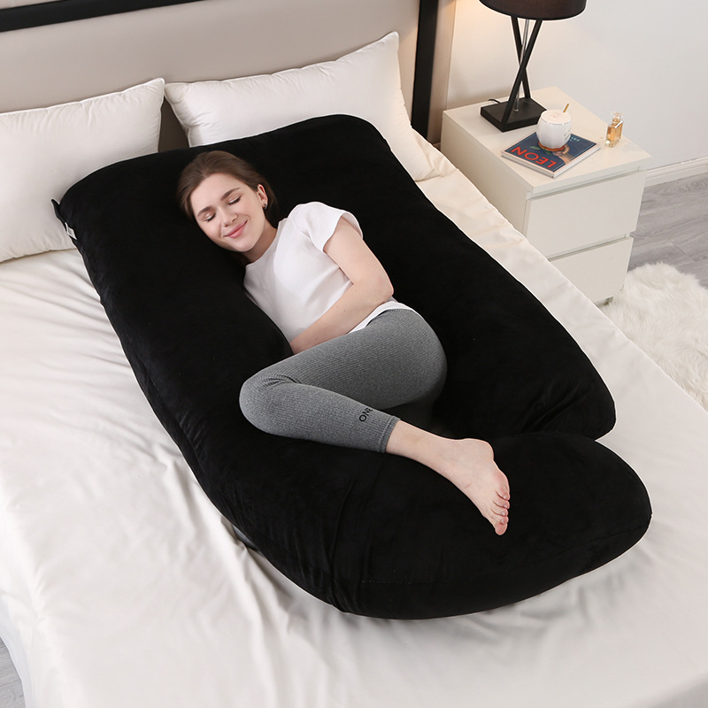 maman endormi coussin de grossesse noir