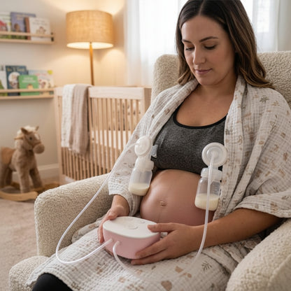 maman jeune tire-lait electrique rose