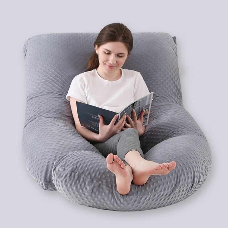 maman lit livre coussin de grossesse-frome G