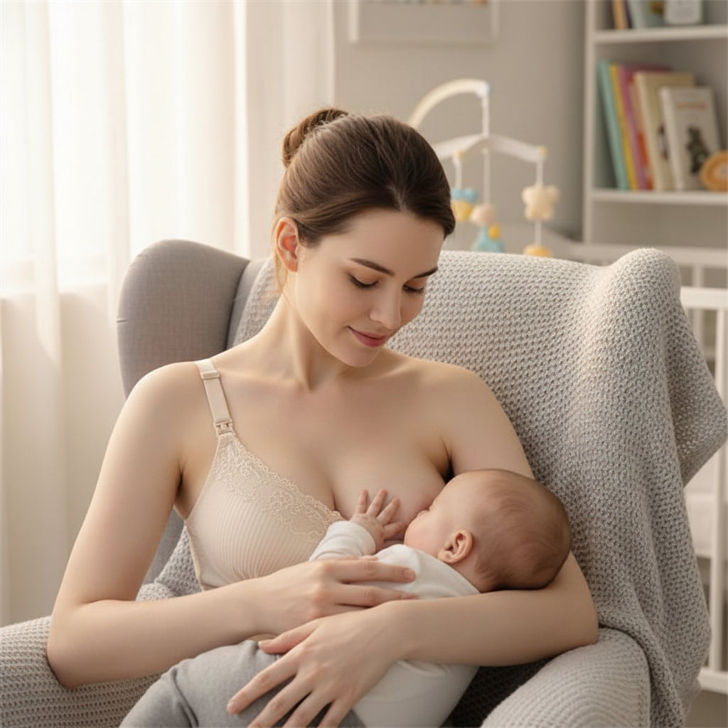 mere allaite bebe canape soutien gorge allaitement 