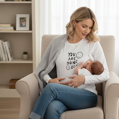 mere canape bebe etagere T shirt allaitement 