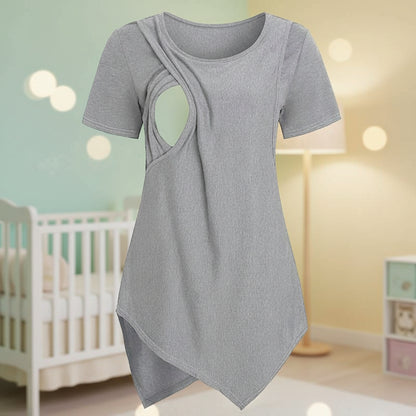 t shirt allaitement gris